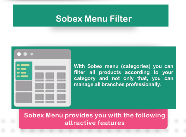Sobex Tech WooCommerce Menu & WooCommerce Filter