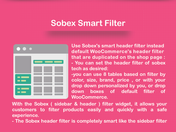 Sobex Tech WooCommerce Menu & WooCommerce Filter